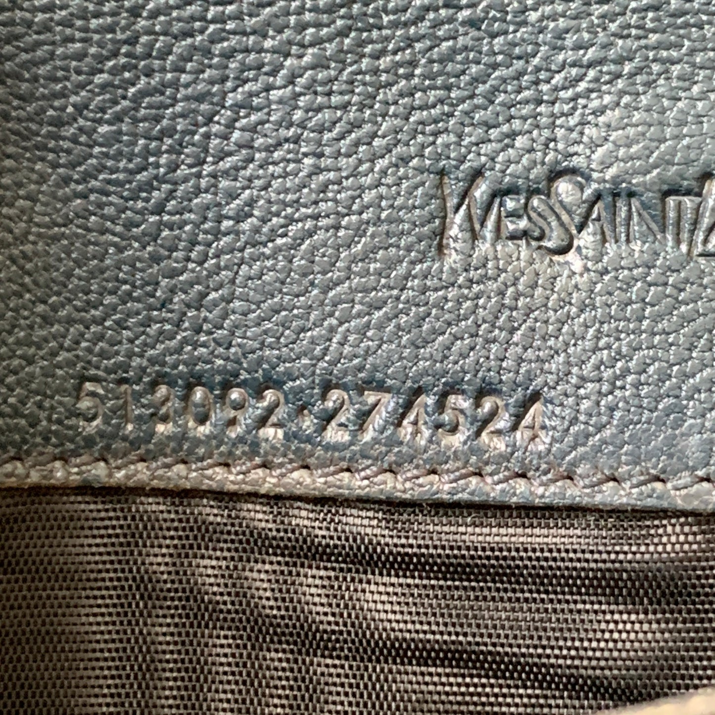 Yves saint Laurent long leather wallet Authentic with COA