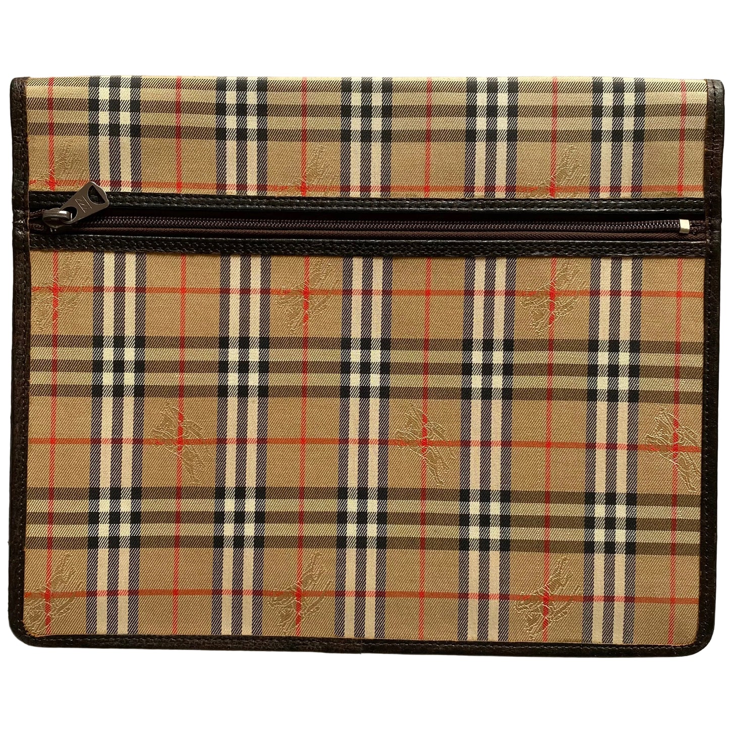 Burberry vintage classic check clutch bag Authentic with COA 10.7x8.8x2