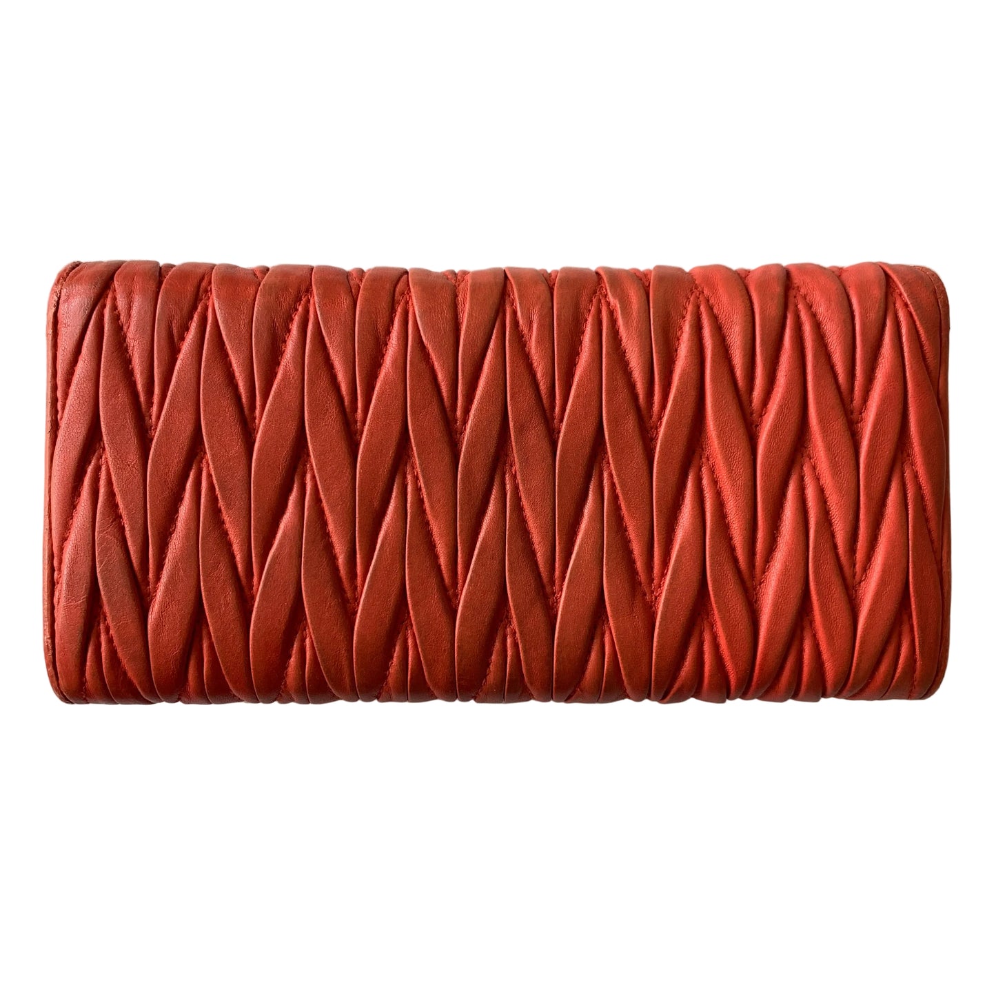 Miu Miu Matelassé long wallet Authentic with COA box and card