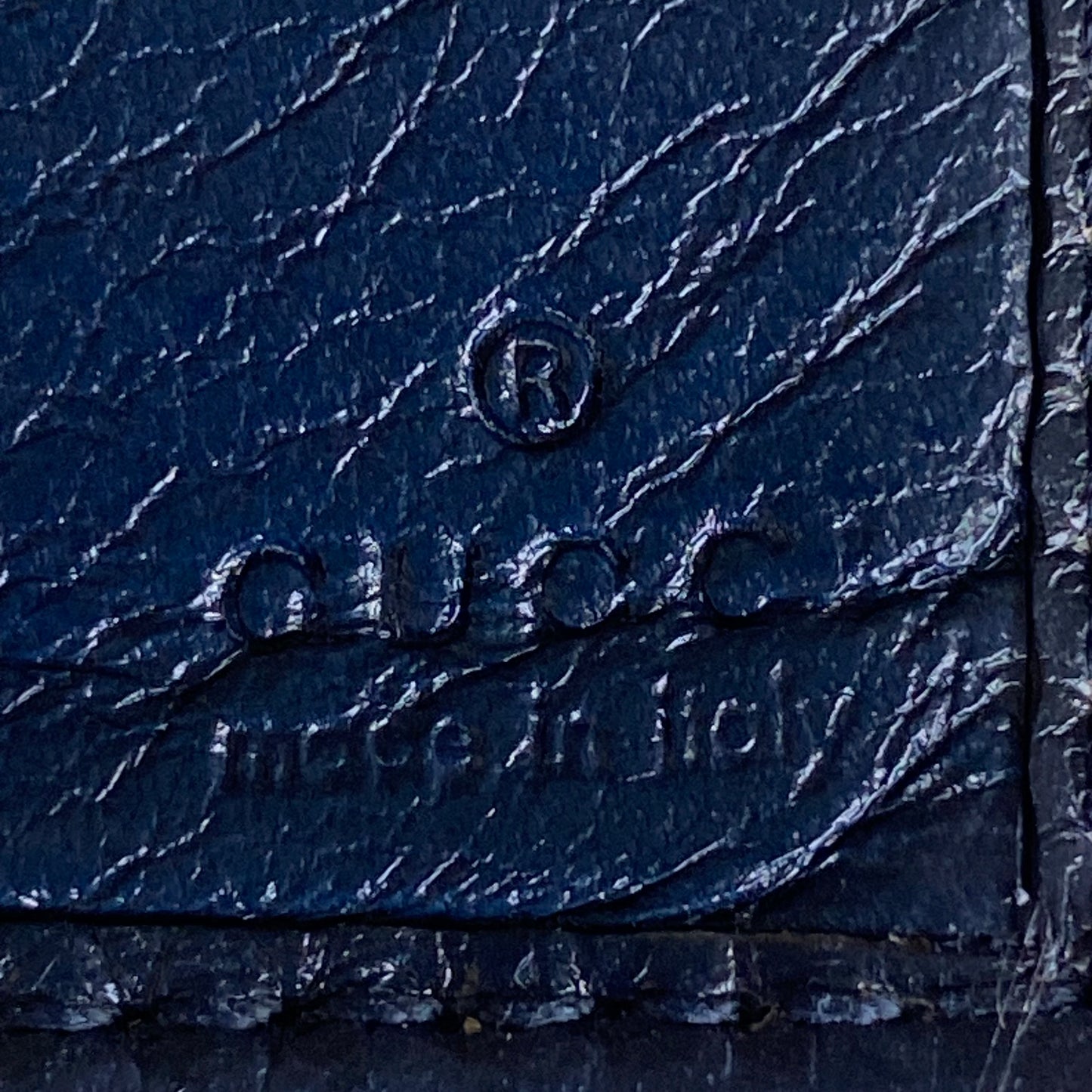 Gucci blue GG monogram long wallet authentic with coa
