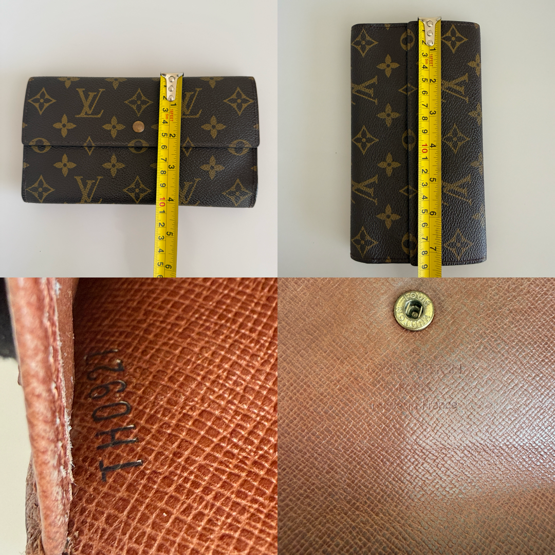 Louis Vuitton monogram sarah long wallet authentic with COA TH0927 women’s