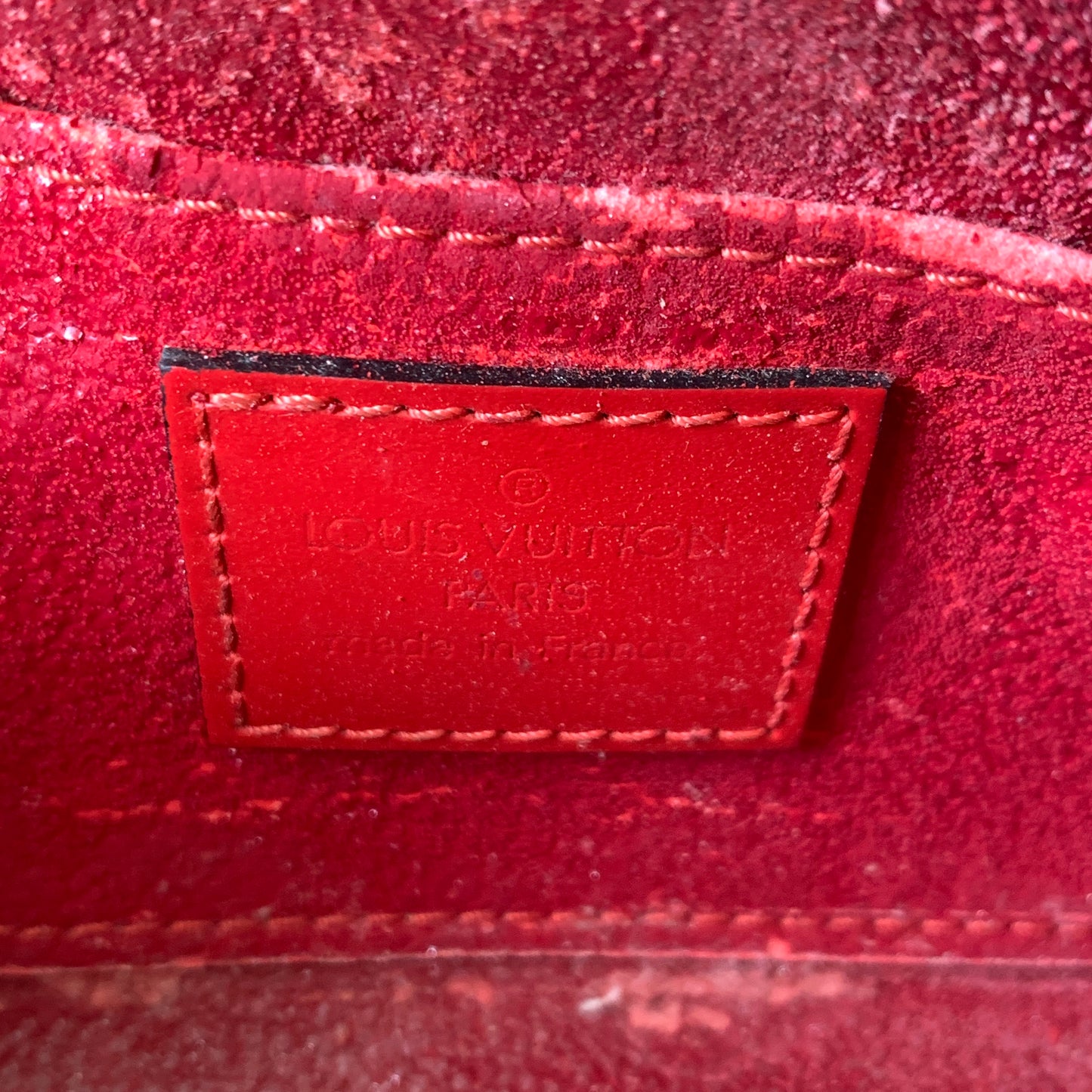 Louis Vuitton red Epi leather pouch SP0310 Authentic with COA 6.7x4x2.5