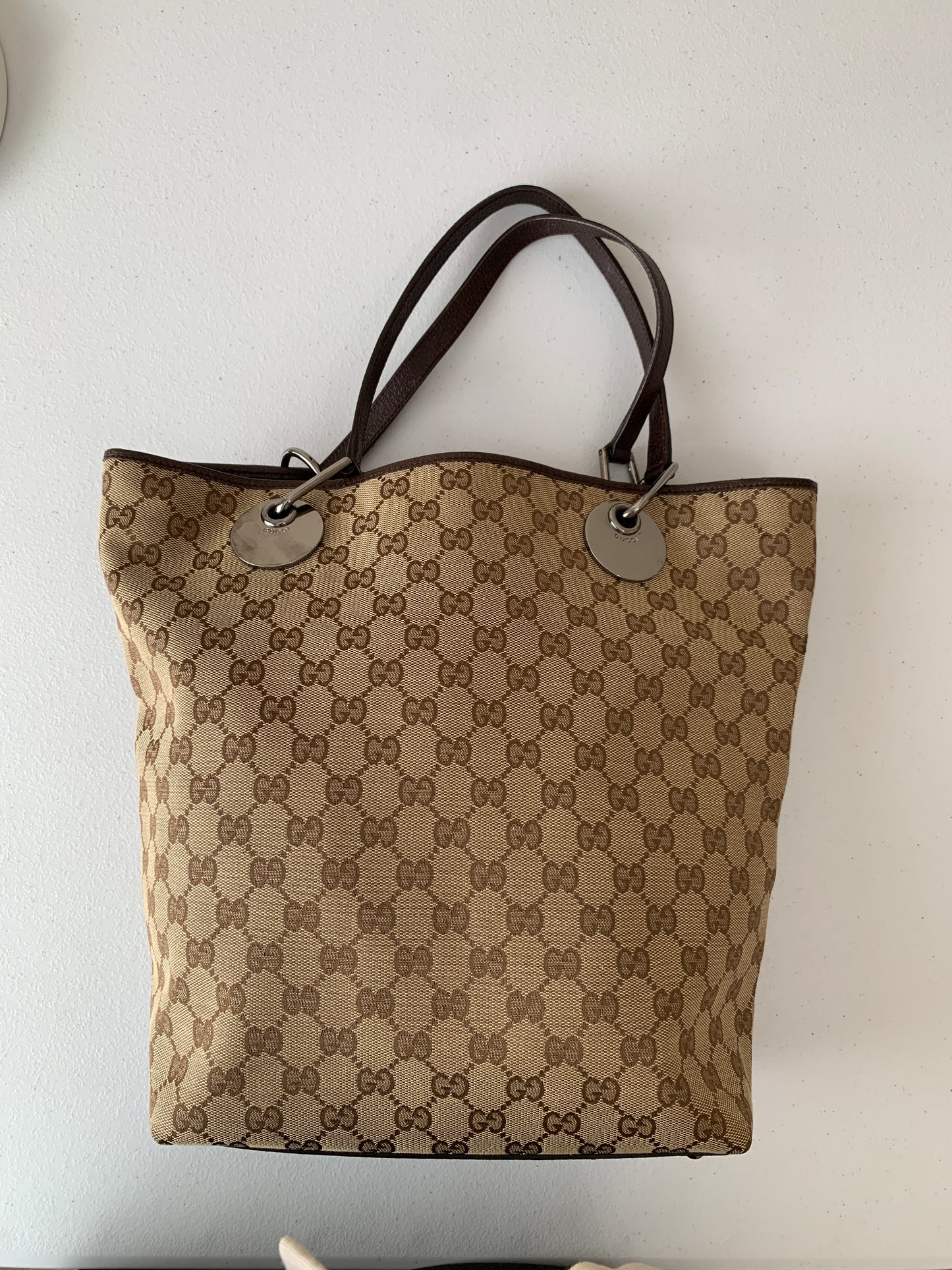 Gucci monogram tote bag authentic with COA and dust bag