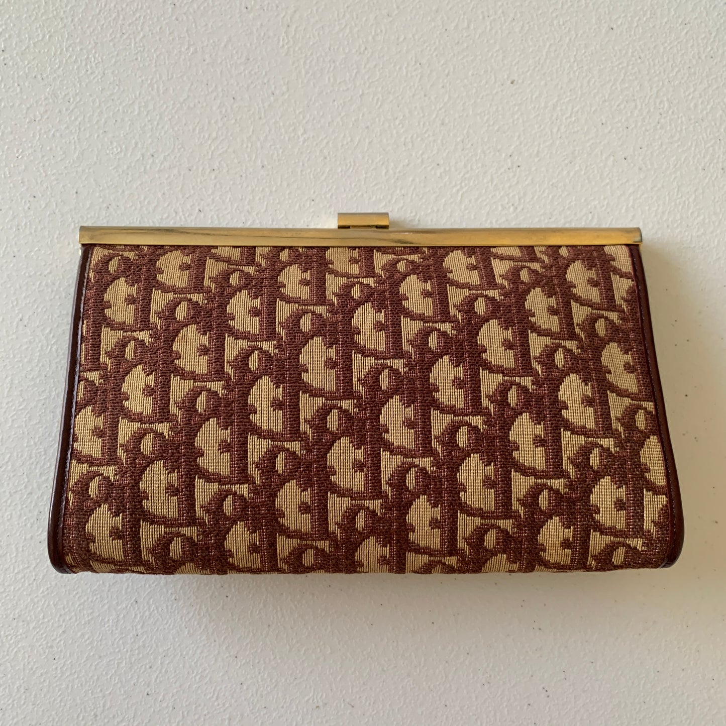 Dior trotter kiss lock Clutch bag authentic with COA