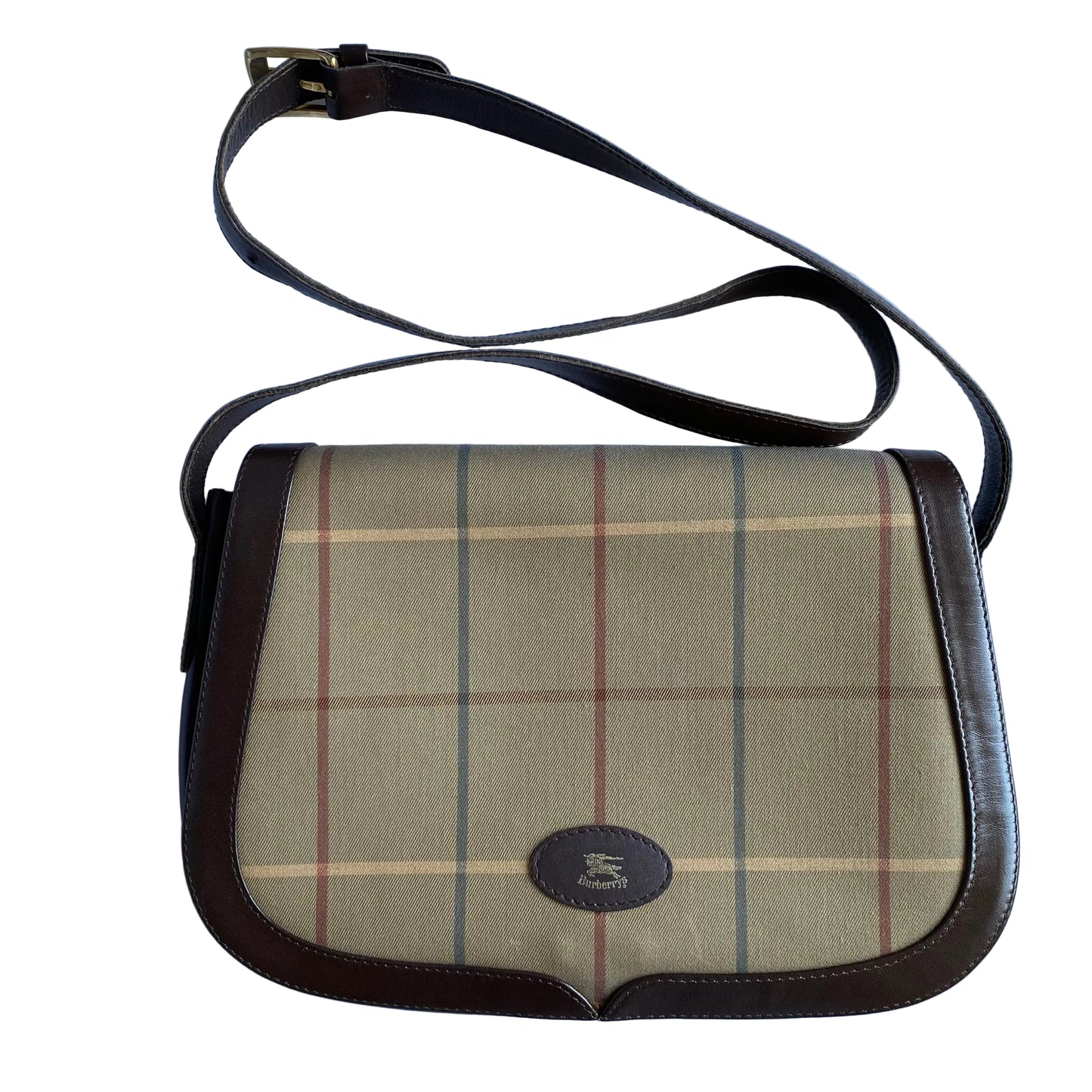 Burberry vintage check shoulder crossbody bag authentic with coa