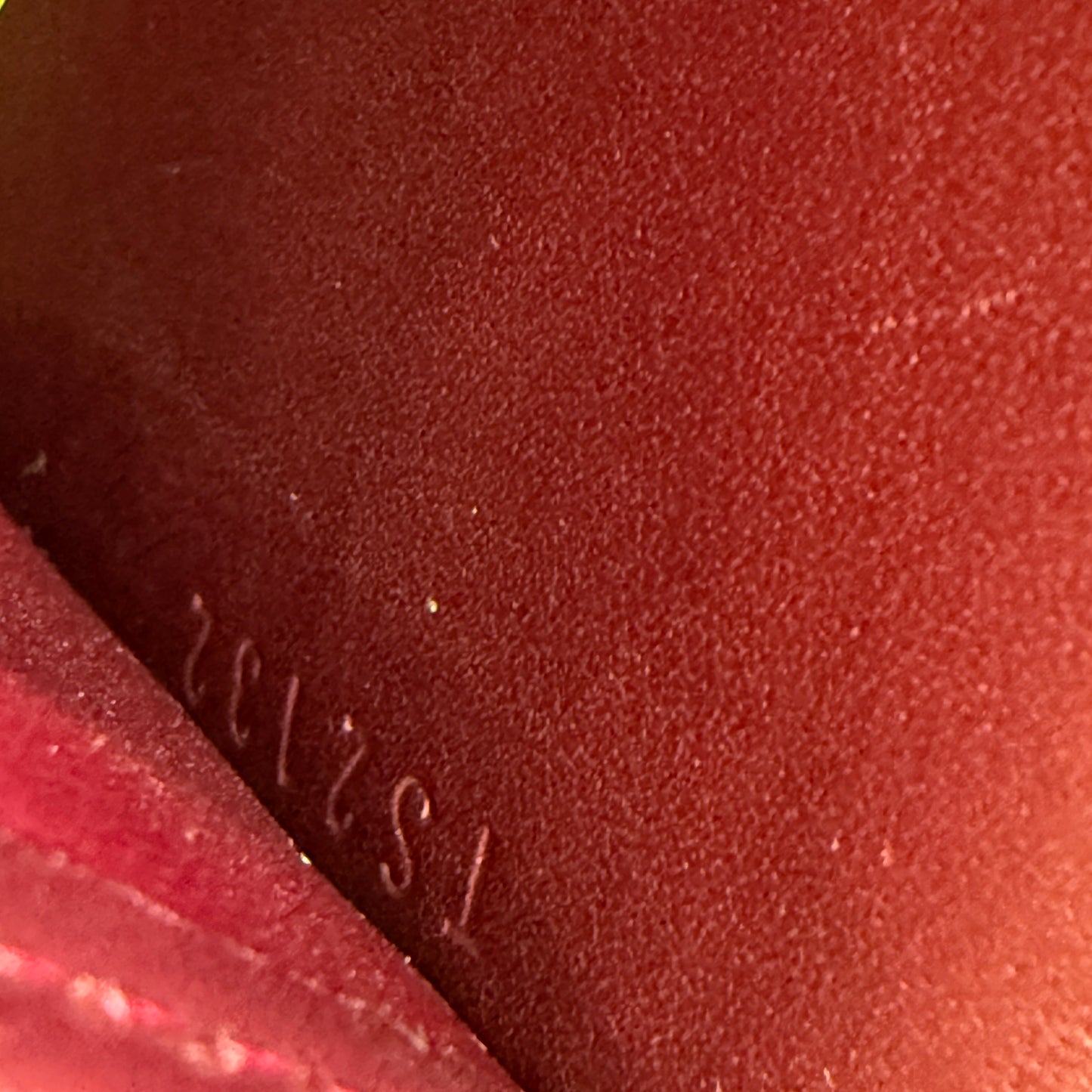 Louis Vuitton monogram vernis rouge women’s long wallet authentic with COA TS 2