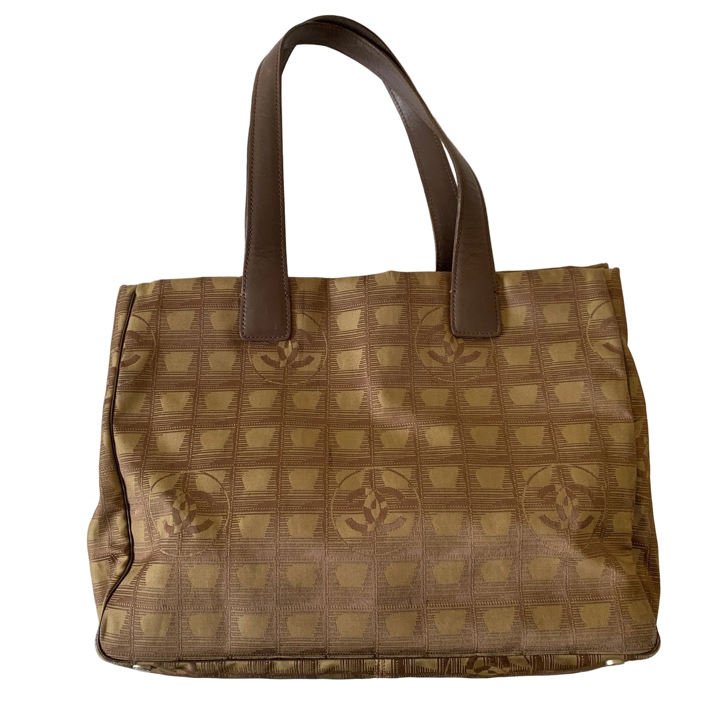 Chanel CC mark travel ligne tote bag authentic with COA