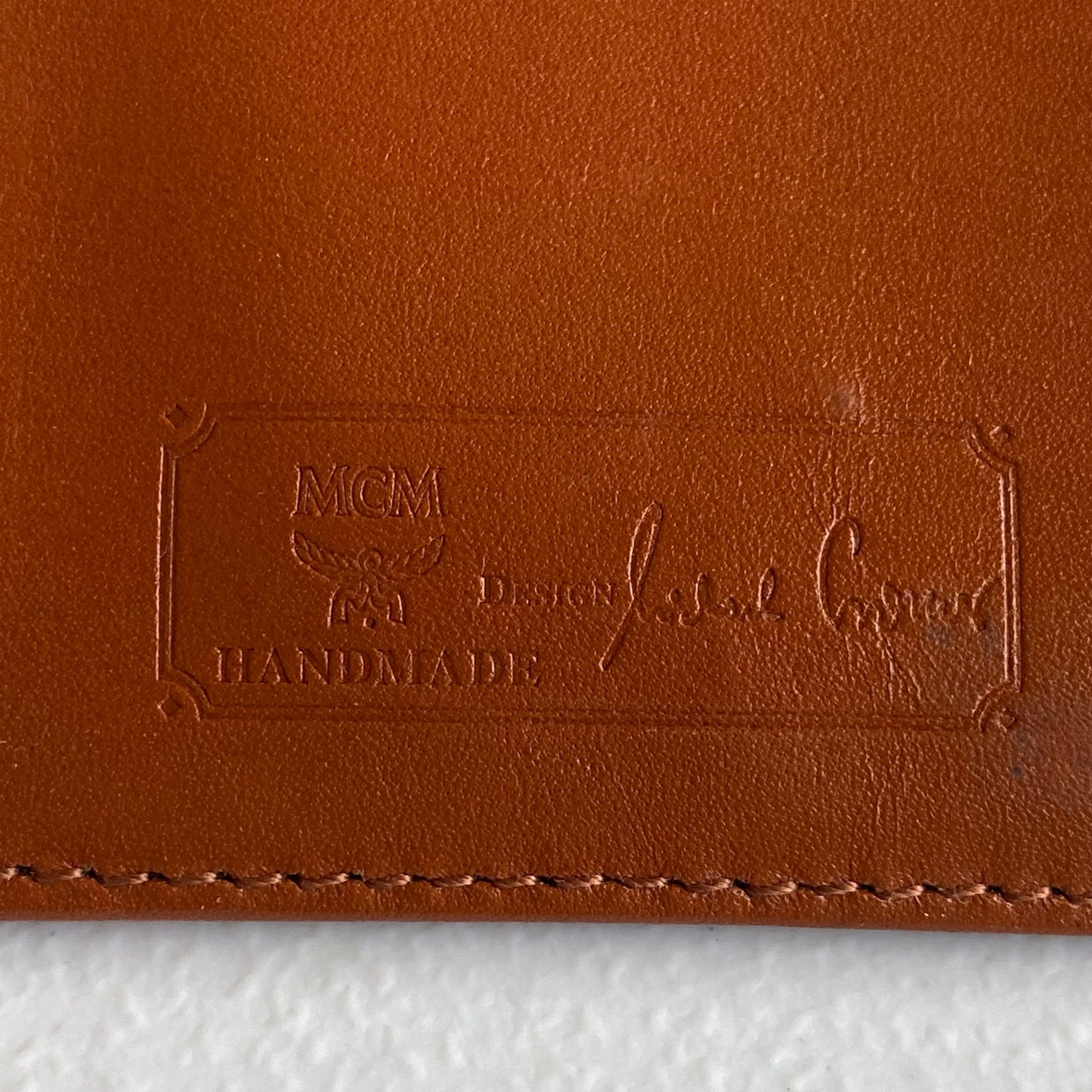MCM cognac long wallet Authentic with COA