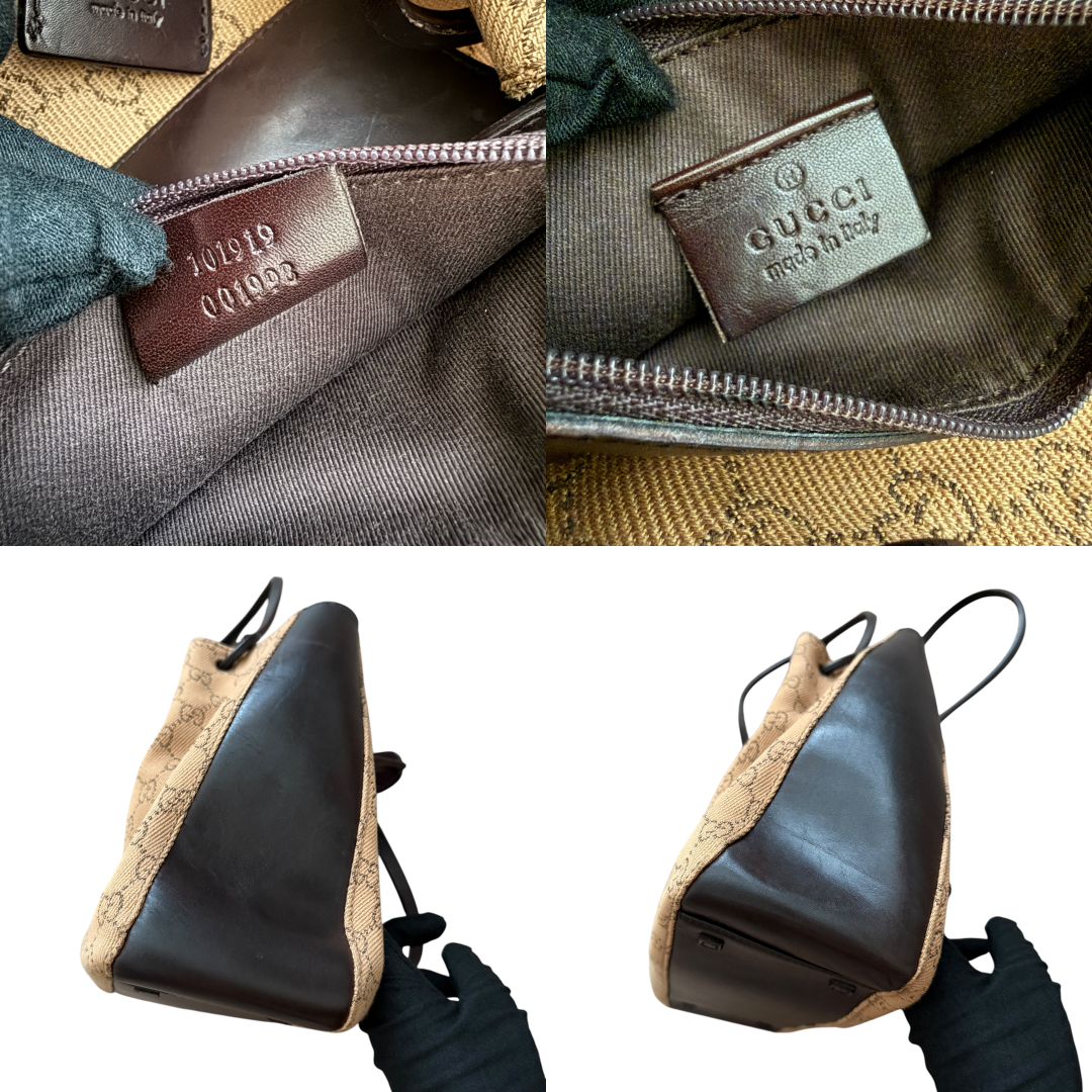 Gucci monogram hobo bag 12x8.5x4.5” authentic with COA