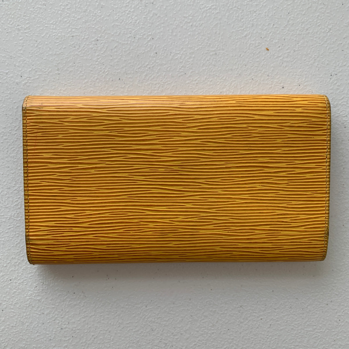 Louis Vuitton yellow Epi leather long wallet CA0091 Authentic with COA 7.5x4.2