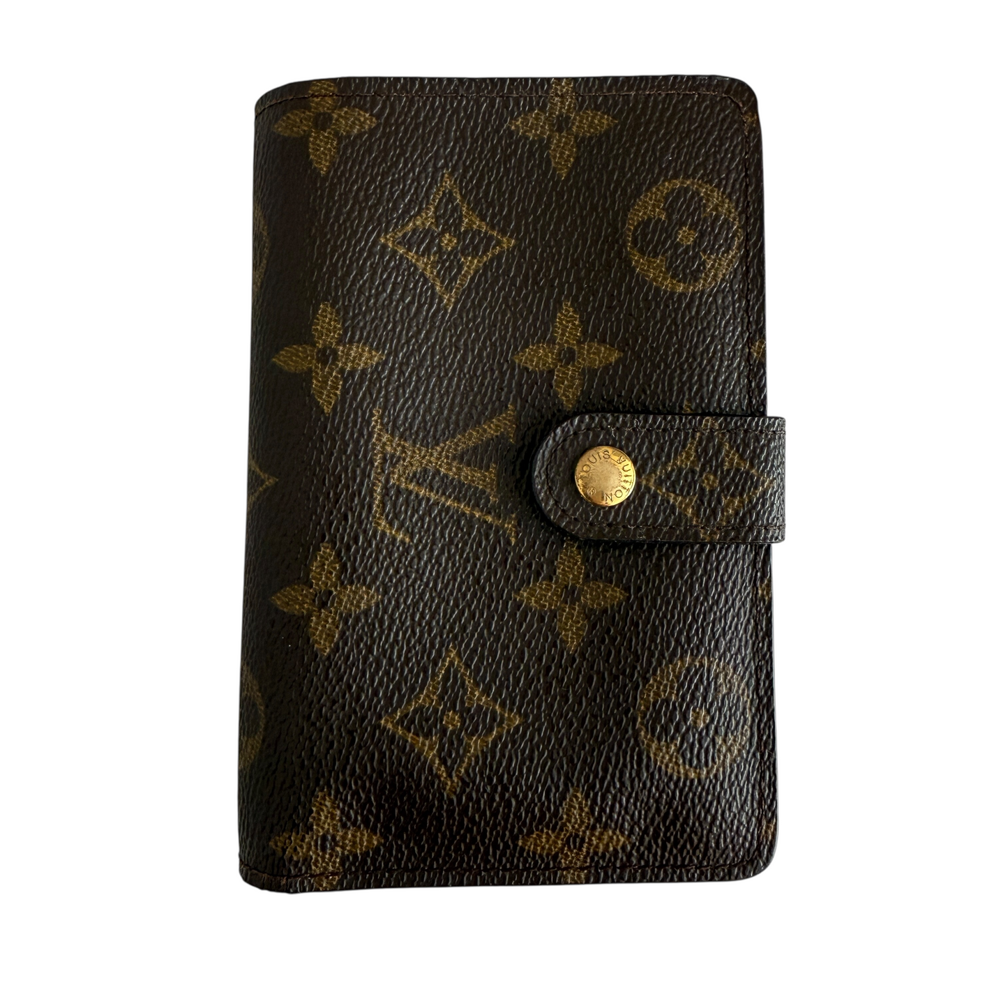 Louis Vuitton monogram compact wallet authentic with COA and kiss lock CA1011