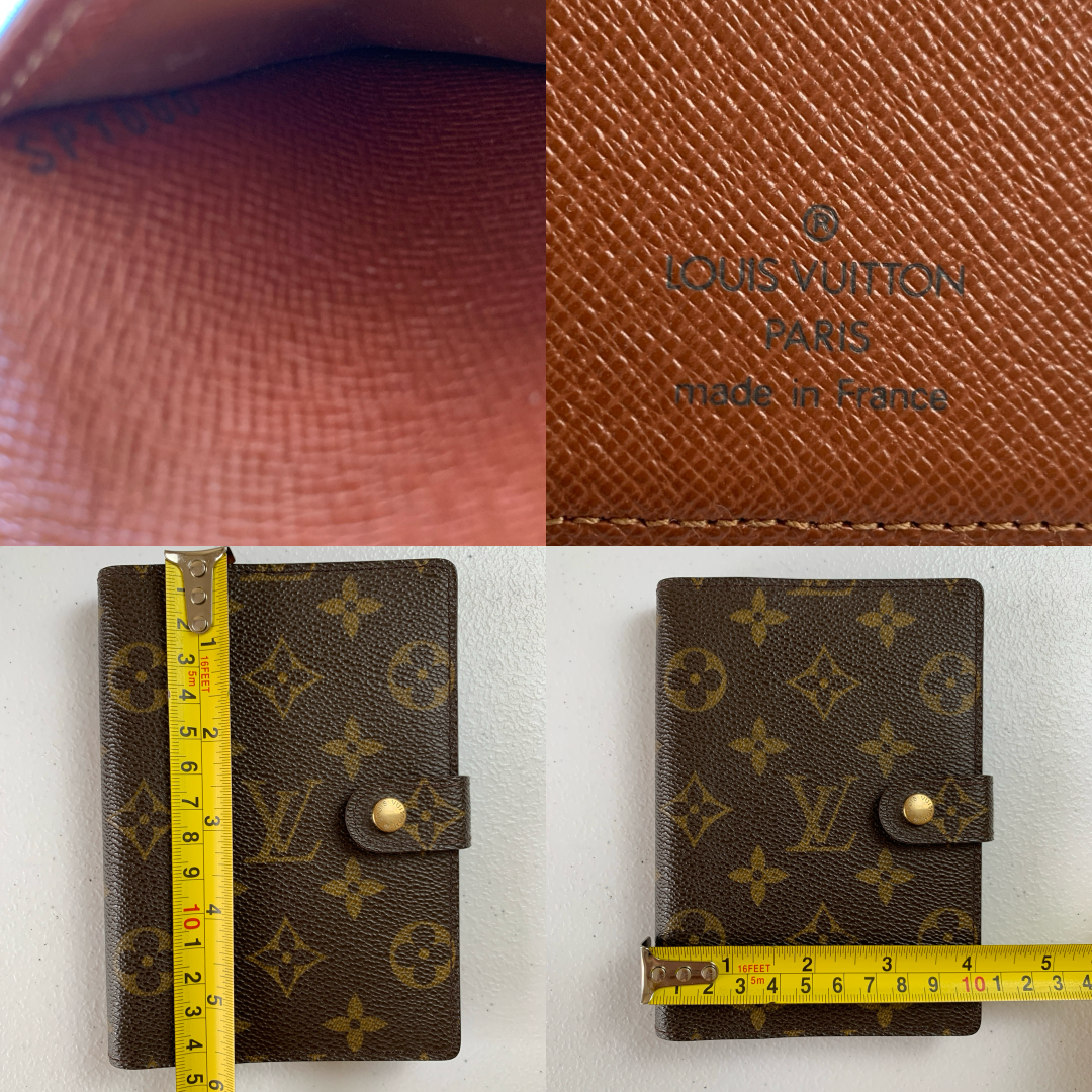 Louis Vuitton monogram agenda planner PM unisex sp1000 authentic with COA