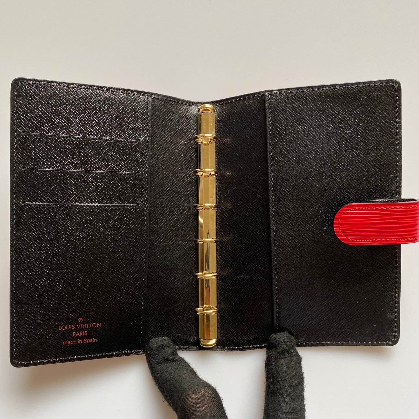 Louis Vuitton red Epi leather agenda PM Authentic with COA 5.6x4.1