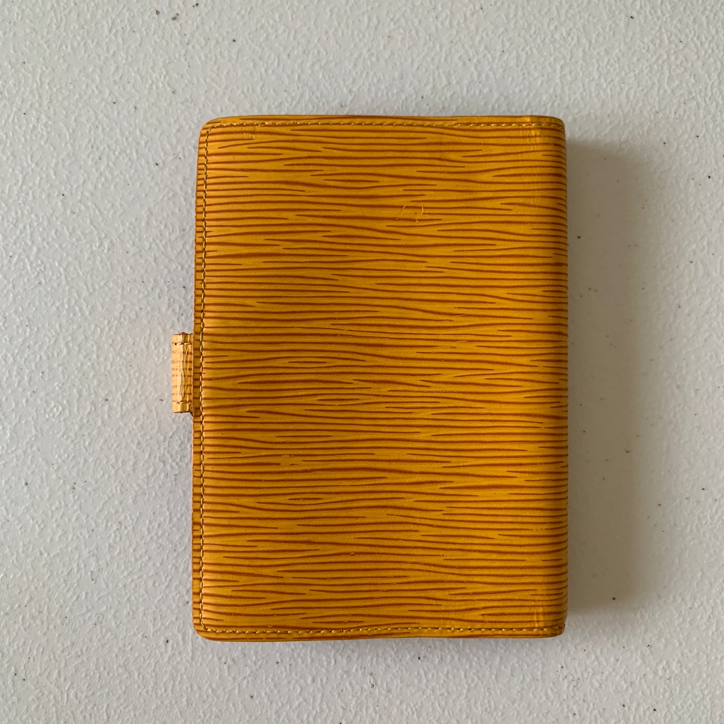 Louis Vuitton yellow Epi leather Agenda Ca1916 authentic with COA5.9x4.2