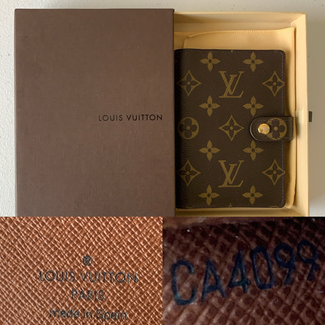 Louis Vuitton monogram Agenda CA4099 authentic with COA box 4.x 5.5