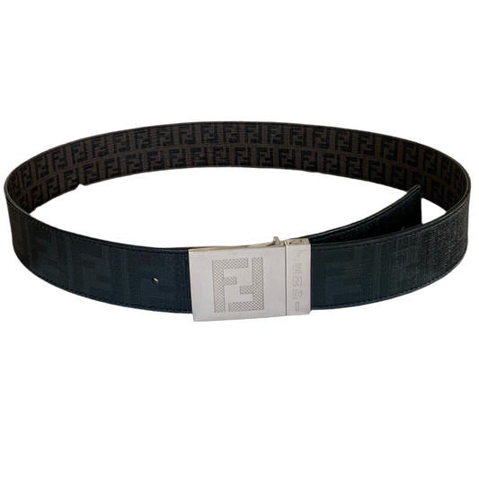 Authentic Fendi unisex double sided reversibile logo belt