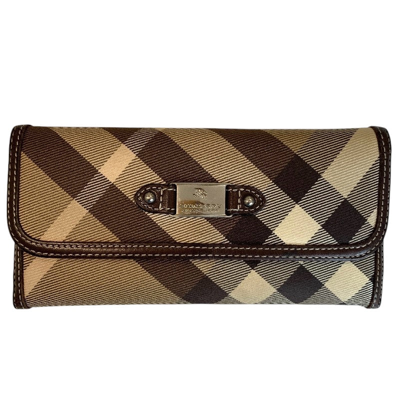 Burberry nova check long wallet Authentic with COA 7.4x3.7
