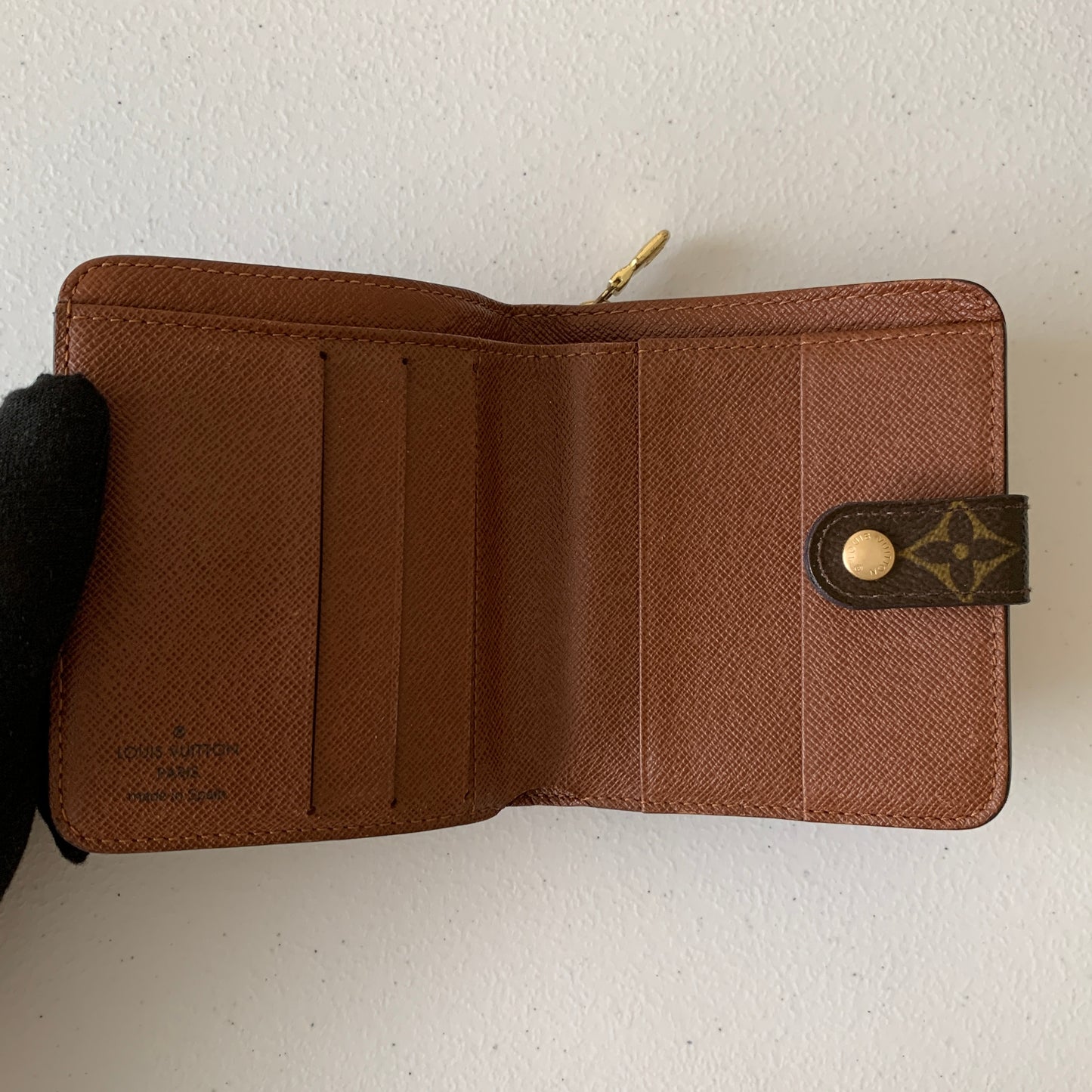 Louis Vuitton monogram compact Wallet CA0034 Authentic with COA box