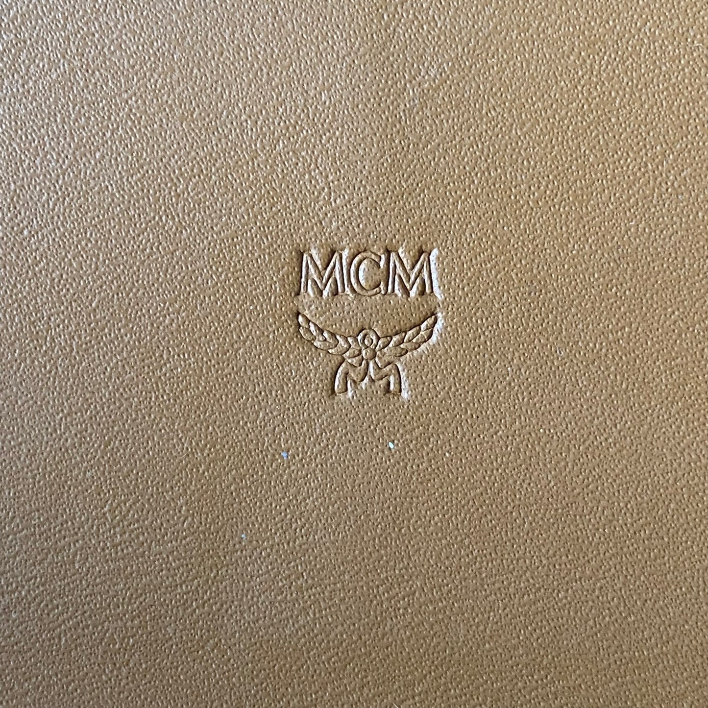 MCM cognac long wallet Authentic with COA