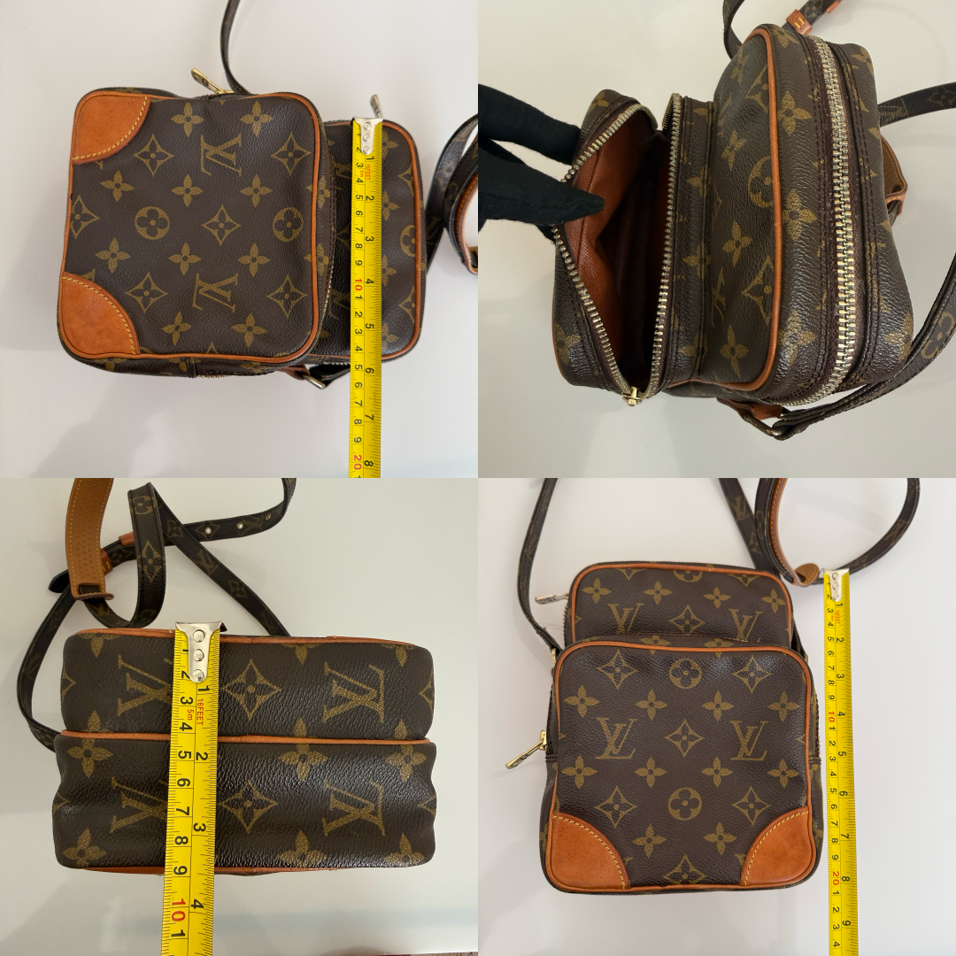 Louis Vuitton monogram Amazon crossbody bag unisex authentic with COA
