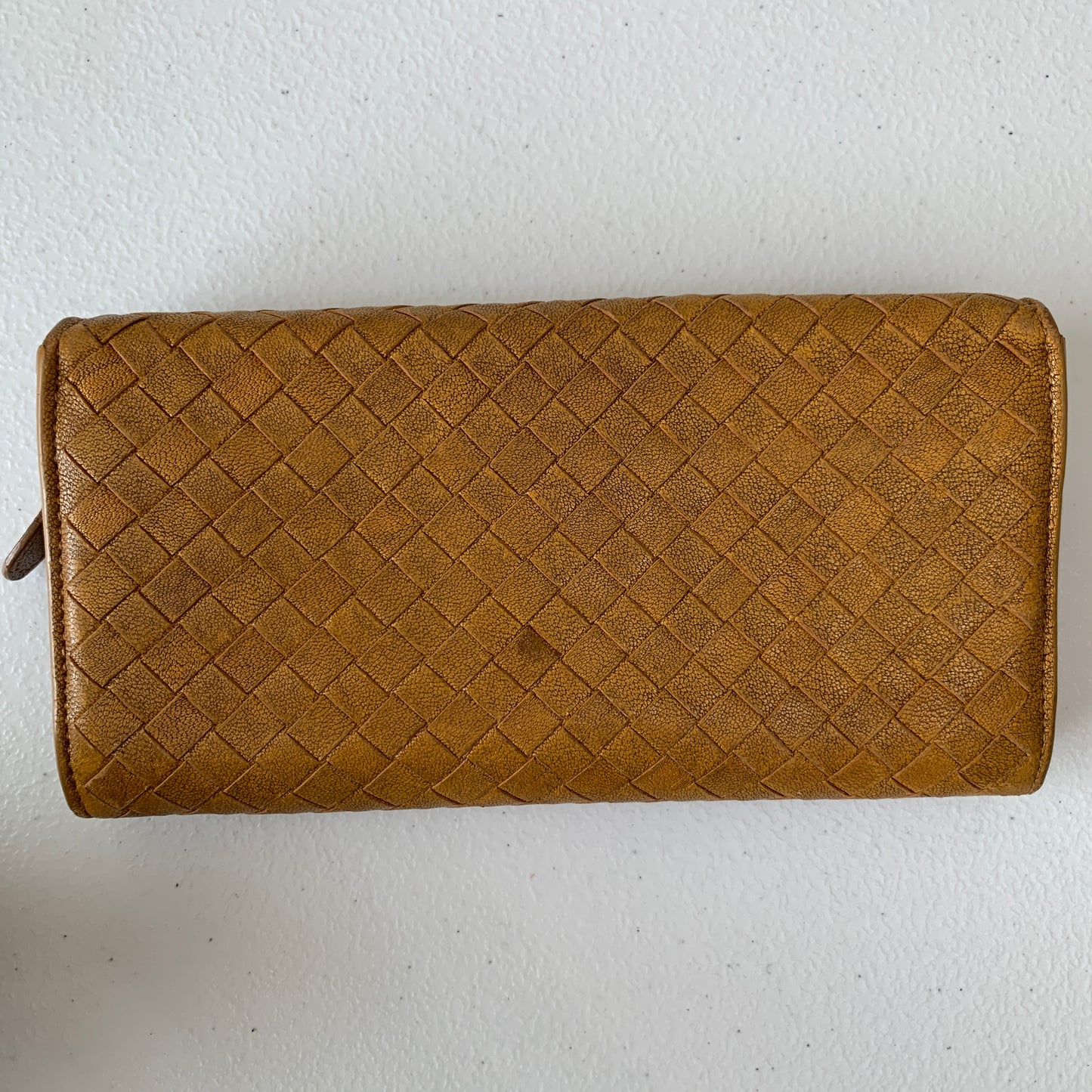 Bottega Veneta intrecciato women’s leather wallet 3.5x 7.5” authentic with COA