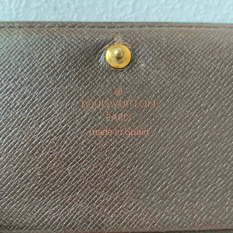 Louis Vuitton damier ebene wallet CA0031 Authentic with COA 5.6x3.6