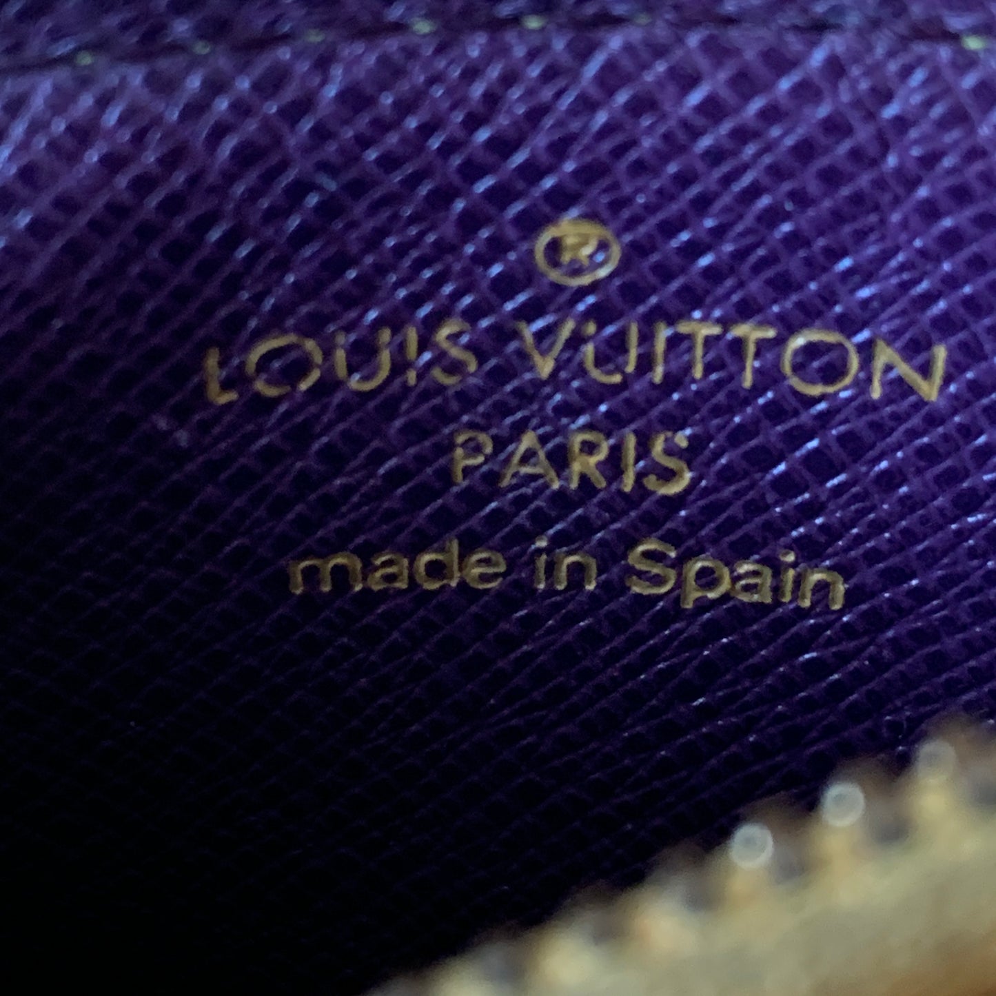 Louis Vuitton yellow Epi leather key pouch CA0997 authentic with COA 5x3