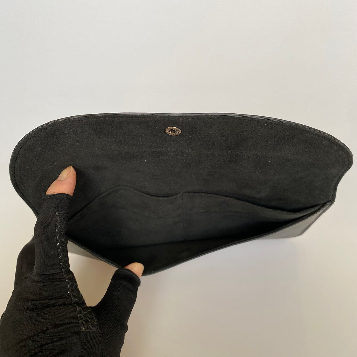 Louis Vuitton blac Epi leather clutch bag TH0076 Authentic with COA 9x4.7