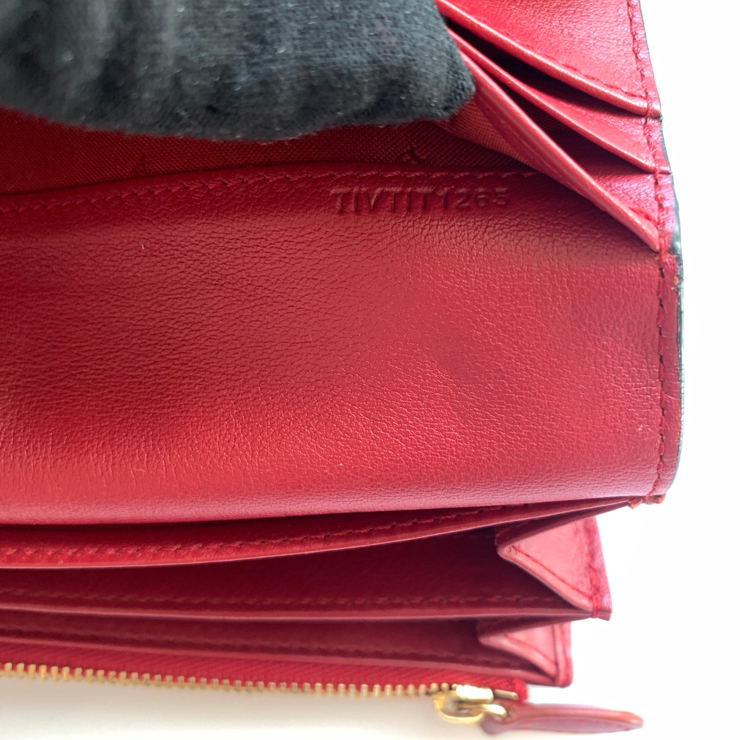 Burberry women’s nova check canvas and red leather wallet authentic with COA