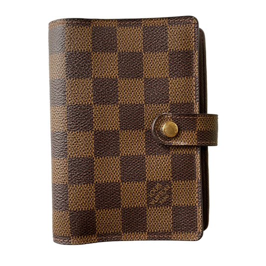 Louis Vuitton ca1004 brown damier agenda planner PM Authentic with COA