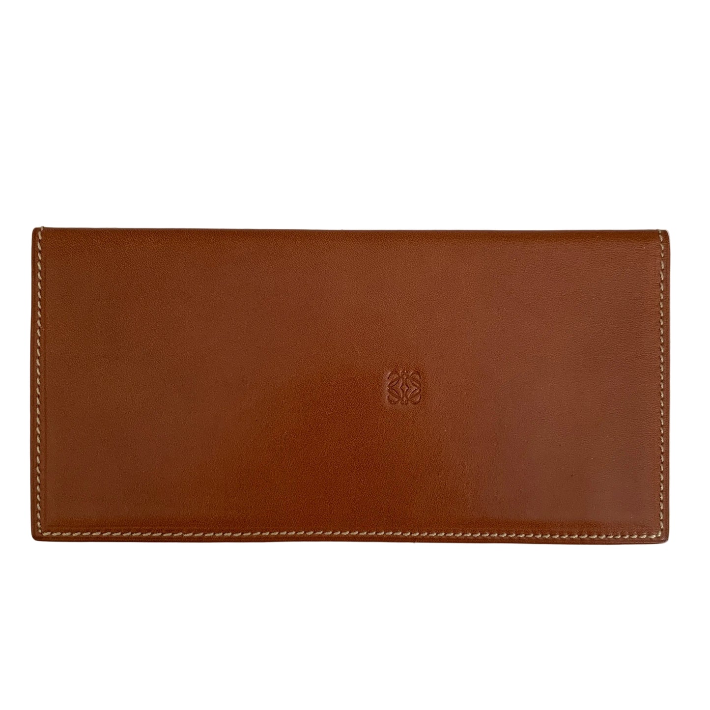Loewe anagram brow leather card holder wallet authentic with COA