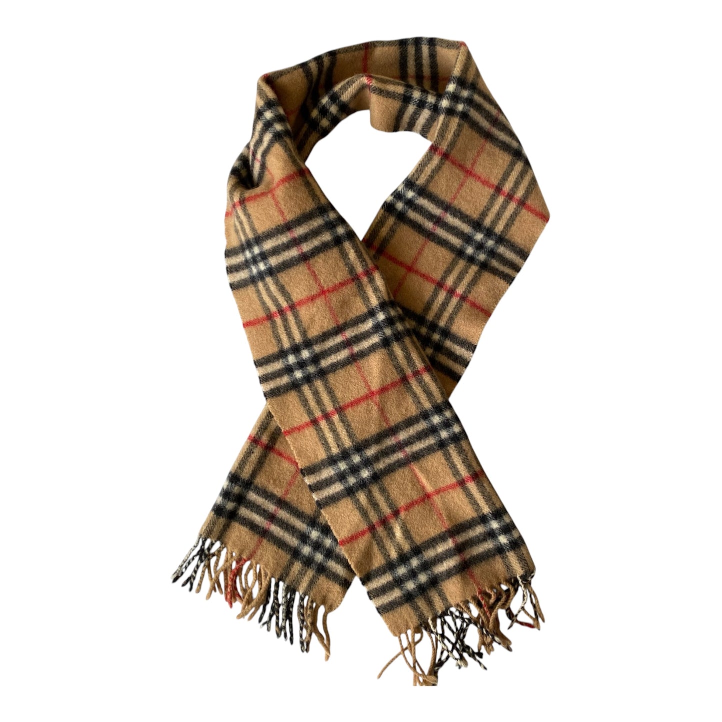 Burberry nova check wool unisex scarf Authentic with COA 50 inch long