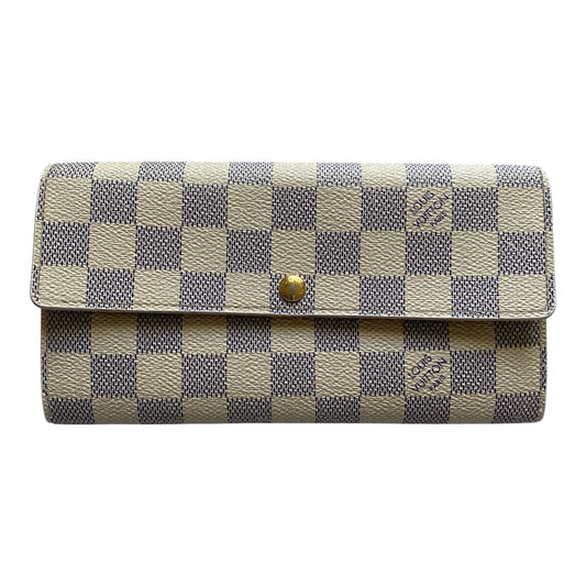 Louis Vuitton damier azur long wallet CA4111 Authentic with COA