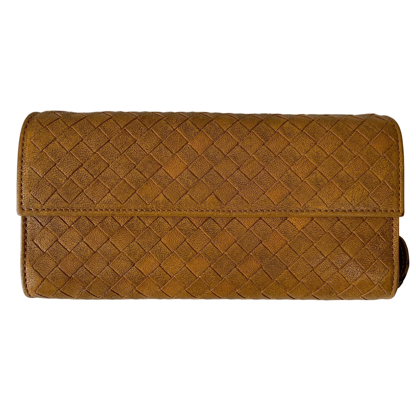 Bottega Veneta intrecciato women’s leather wallet 3.5x 7.5” authentic with COA