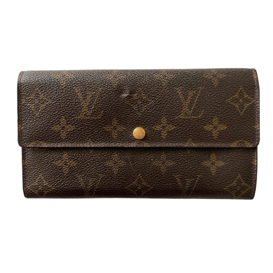 Louis Vuitton monogram Sarah long wallet TH0061 Authentic with COA