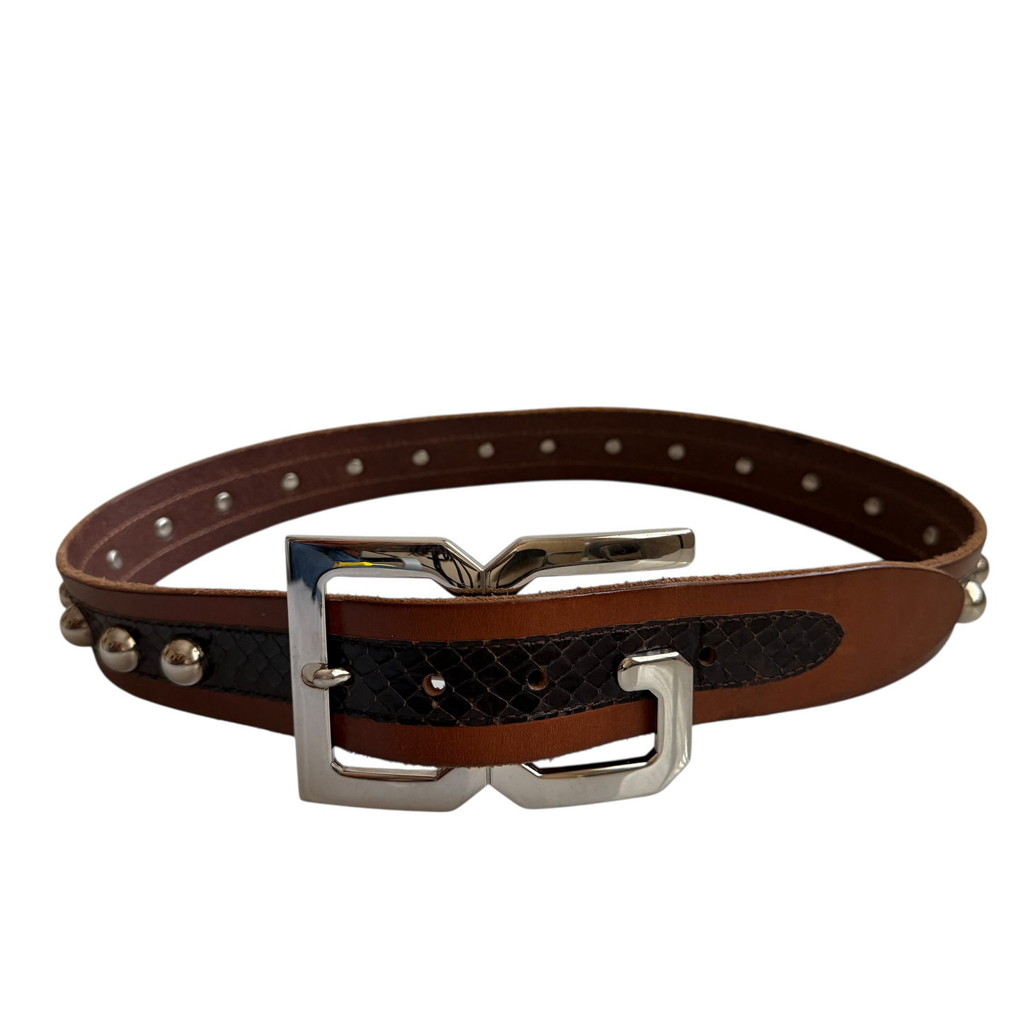 Dolce & Gabbana stud belt unisex authentic with COA size 90 cm 36”