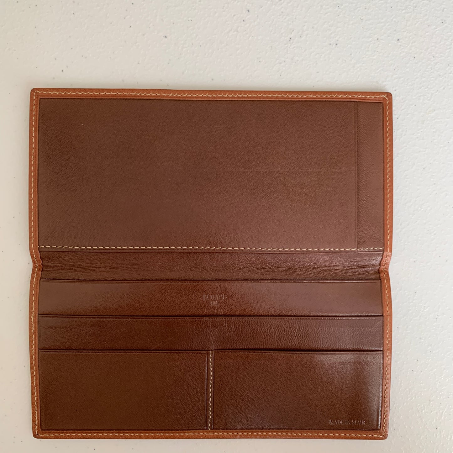 Loewe anagram brow leather card holder wallet authentic with COA