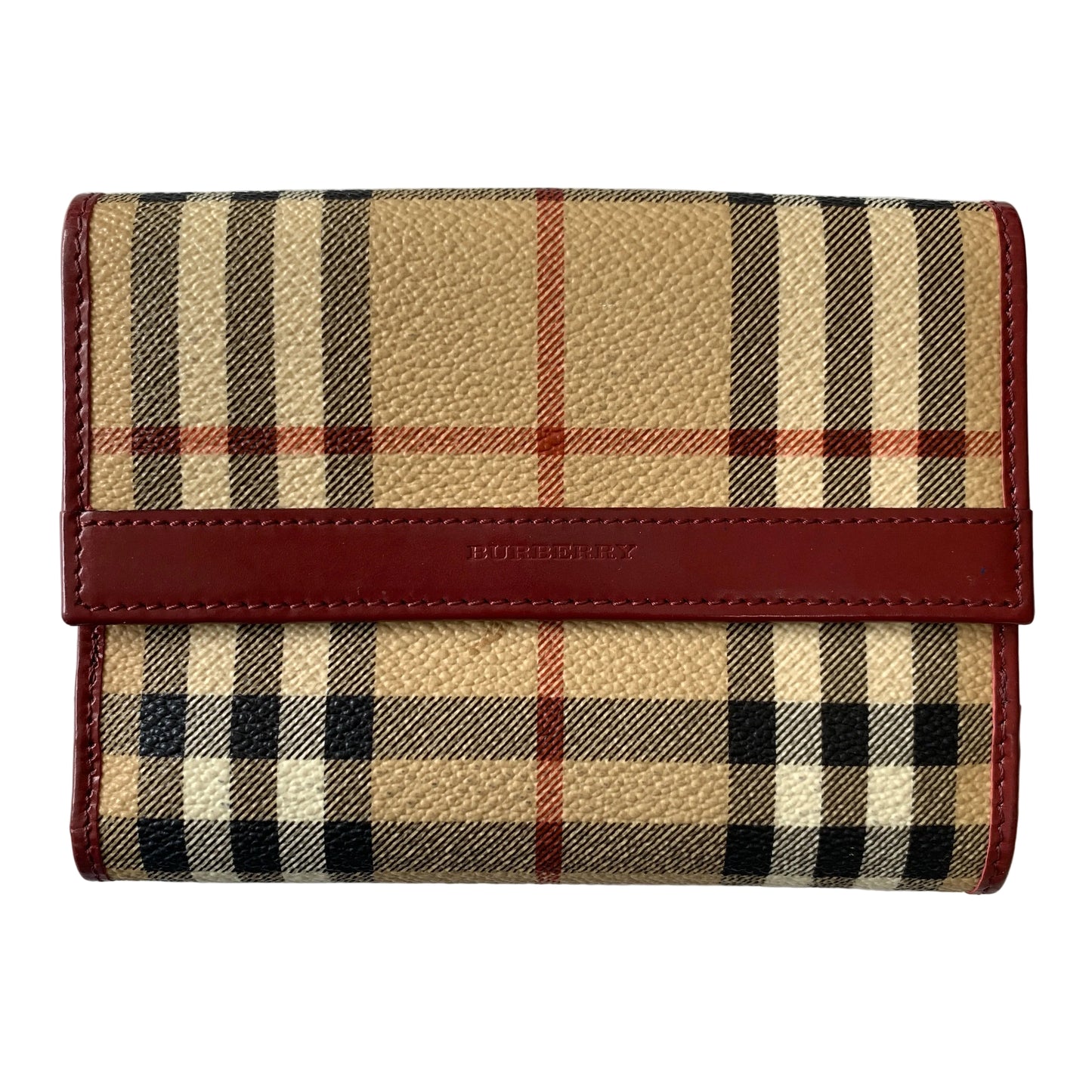 Burberry classic check compact wallet Authentic with COA