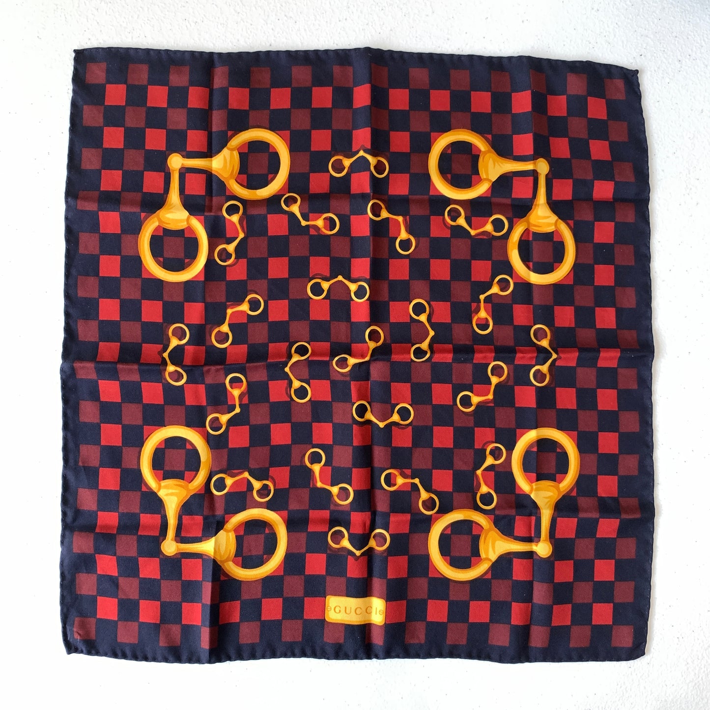 Gucci silk scarf Authentic with COA 16.5 inch