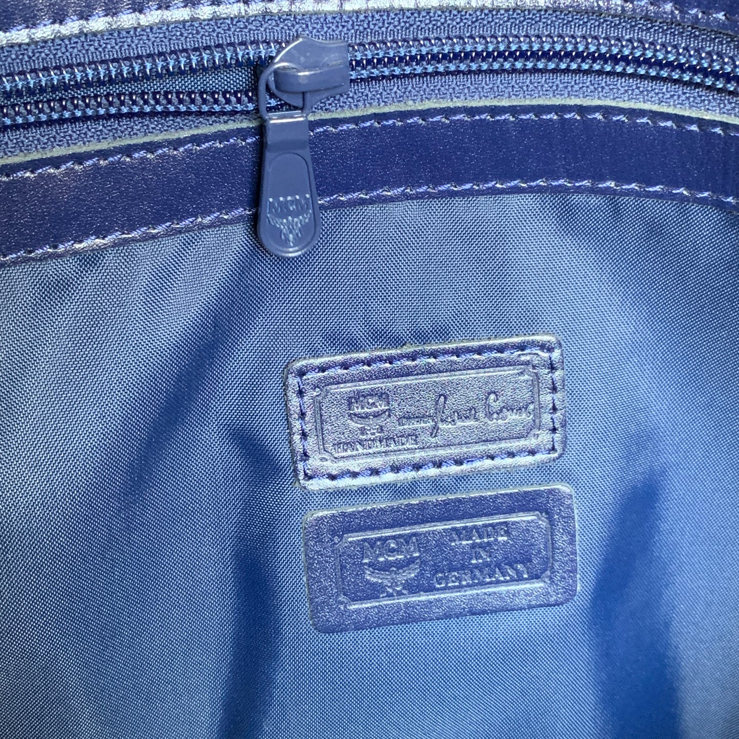MCM logo tote bag handbag Authentic with COA