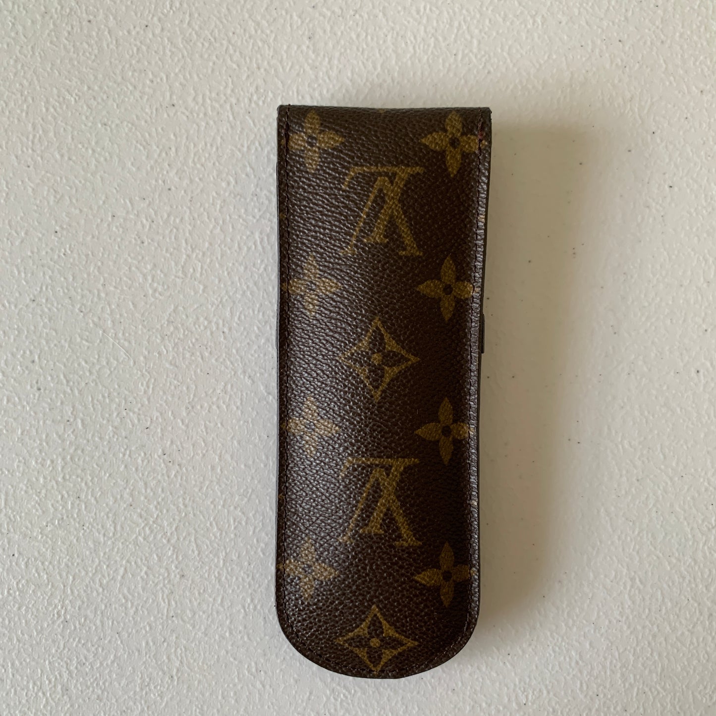 Louis Vuitton monogram etui still pen case CA0031 authentic with COA