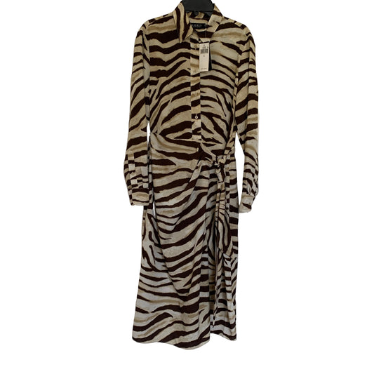 Lauren Ralph Lauren Women’s NWT animal print long sleeve shirt dress size 4
