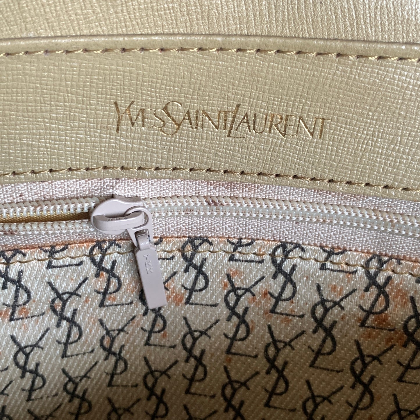 Yves Saint Laurent vintage giraffe Clutch bag Authentic with COA