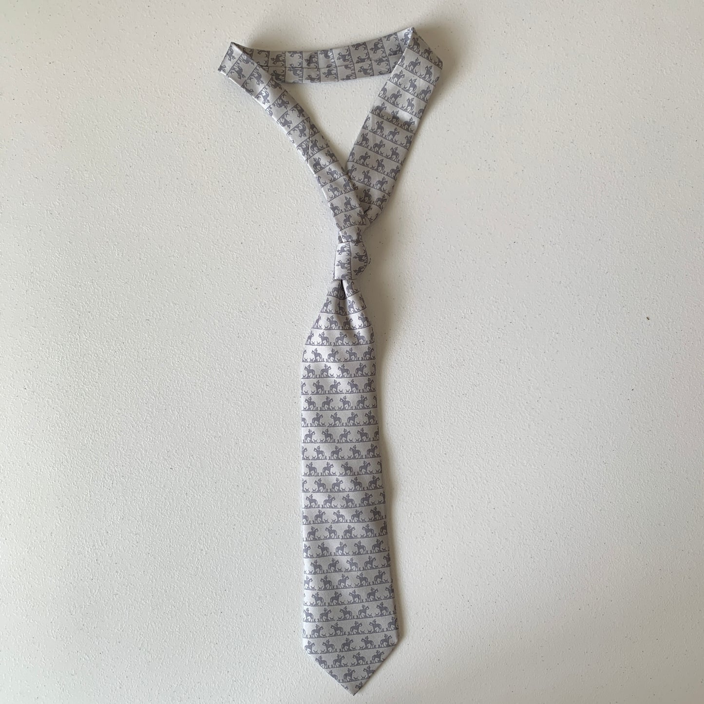 Hermes men’s silk Neck Tie authentic with COA shopper