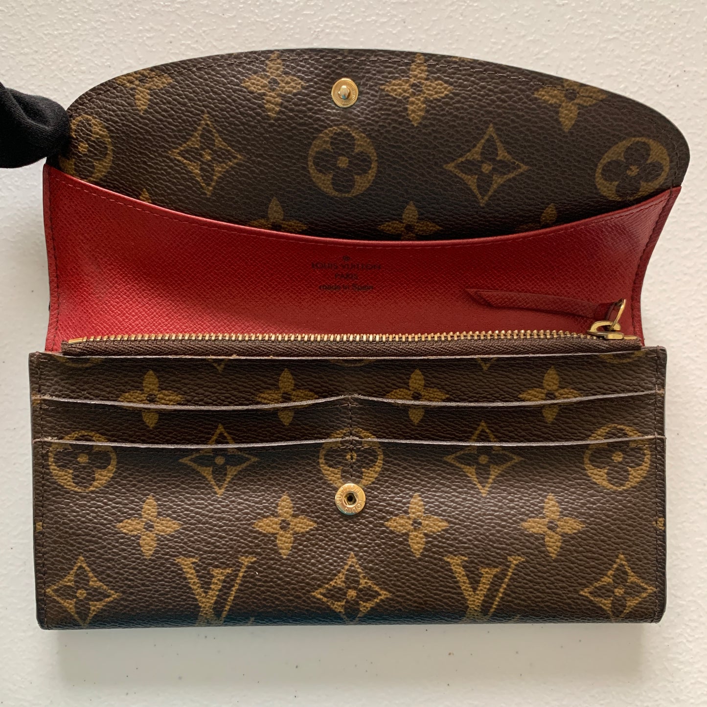 Louis Vuitton monogram Emily long wallet XA1180 Authentic with COA