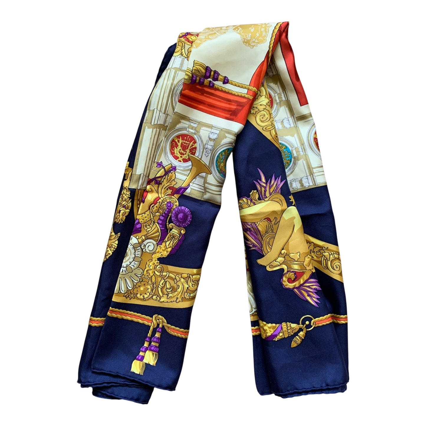 Hermes carre 90 large silk scarf Authentic With COA 34.5 inch