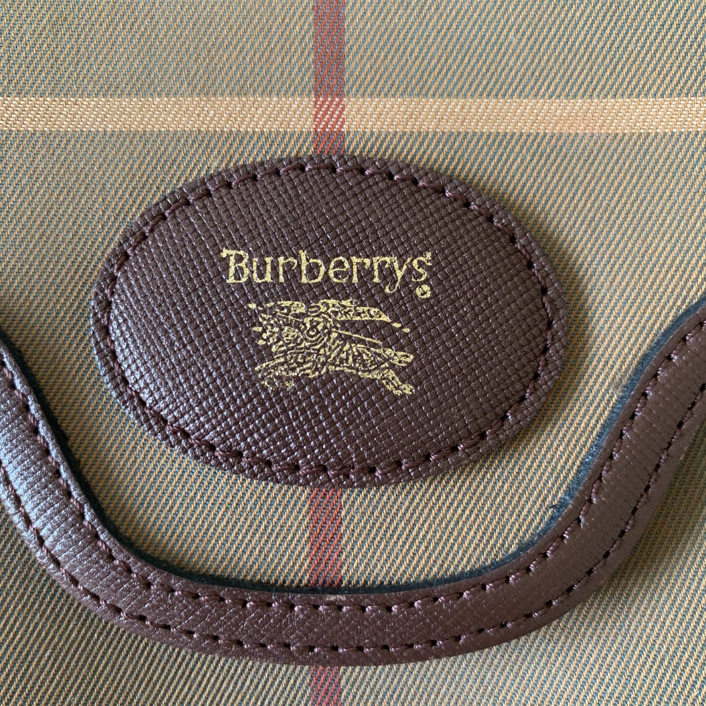 Burberry vintage check crossbody bag authentic with COA 11x8.8x4