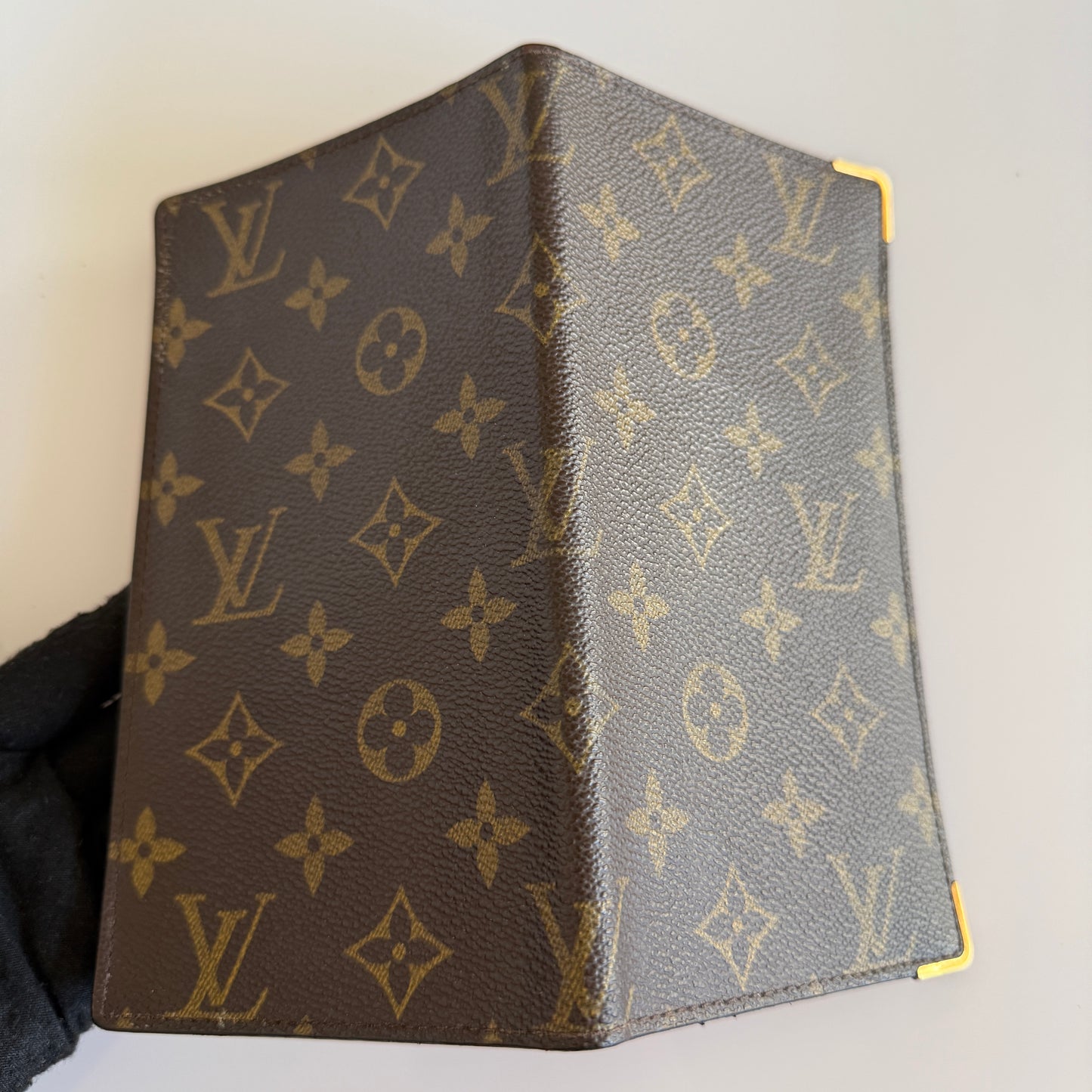 Louis Vuitton monogram long wallet passport card holder unisex authentic with C