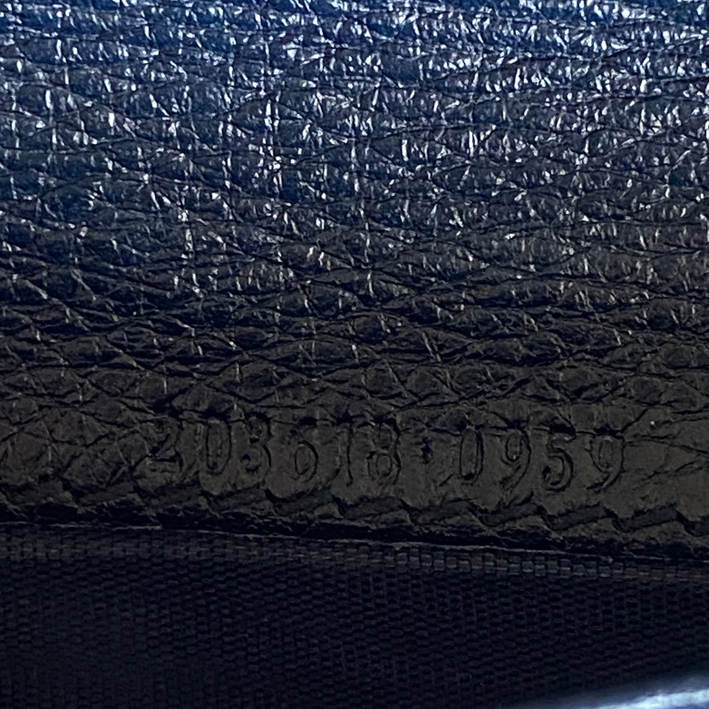 Gucci blue GG monogram long wallet authentic with coa