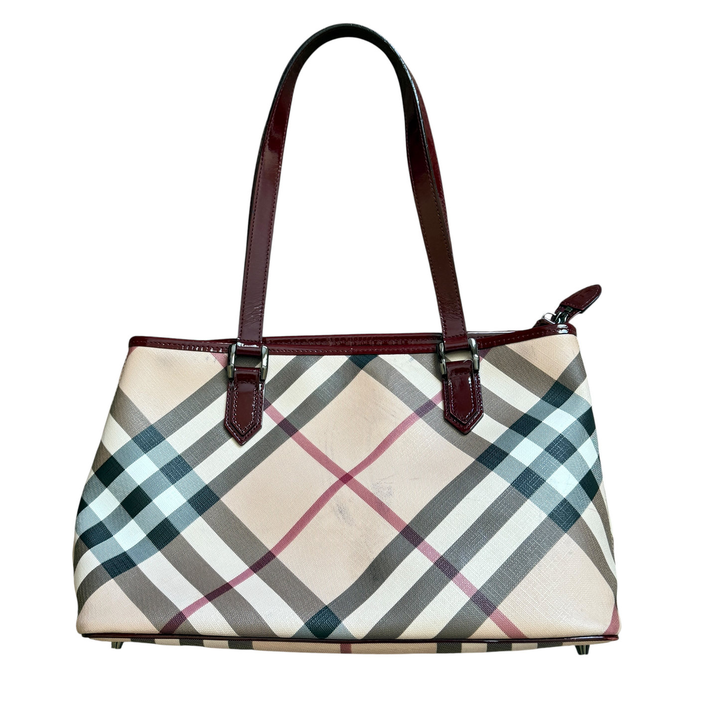 Burberry nova check tote bag authentic with COA